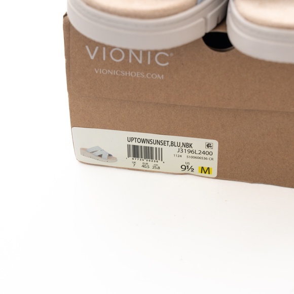 Vionic Uptown Sunset Wedge Sandal - Blue Size 9.5 - Picture 3 of 12